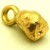 3,870 Gramm NATRLICHER TRAUMHAFTER GROSSER GOLD NUGGET - ANHNGER MIT SE 18 KARAT (GOLD 750) mit Echtheitszertifikat