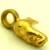 2,390 Gramm NATRLICHER TRAUMHAFTER KLEINER GOLD NUGGET - ANHNGER MIT SE 18 KARAT (GOLD 750) mit Echtheitszertifikat