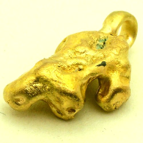 Bild von 8,900 Gramm  NATÜRLICHER TRAUMHAFTER RIESIGER GOLD NUGGET - ANHÄNGER MIT ÖSE 18 KARAT (GOLD 750) mit Echtheitszertifikat