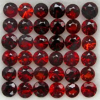 Bild von 7,03 Cts. 45 Stk  ECHTE, NATÜRLICHE HELL - ROT - ROSA RHODOLITH GRANATEN !!!