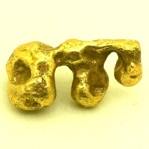 Bild von 2,860 Gramm  NATÜRLICHER GROSSER GOLD NUGGET GOLDNUGGET mit Echtheitszertifikat