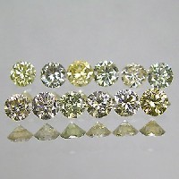 Bild von 0,78 Cts. - 12 STK.  ECHTE, NATÜRLICHE, UNBEHANDELTE  GELBE DIAMANTEN  !!!