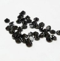 Bild von 20 STK. - 0,28 Cts.  ECHTE, NATÜRLICHE, TIEFSCHWARZE  DIAMANTEN !!!